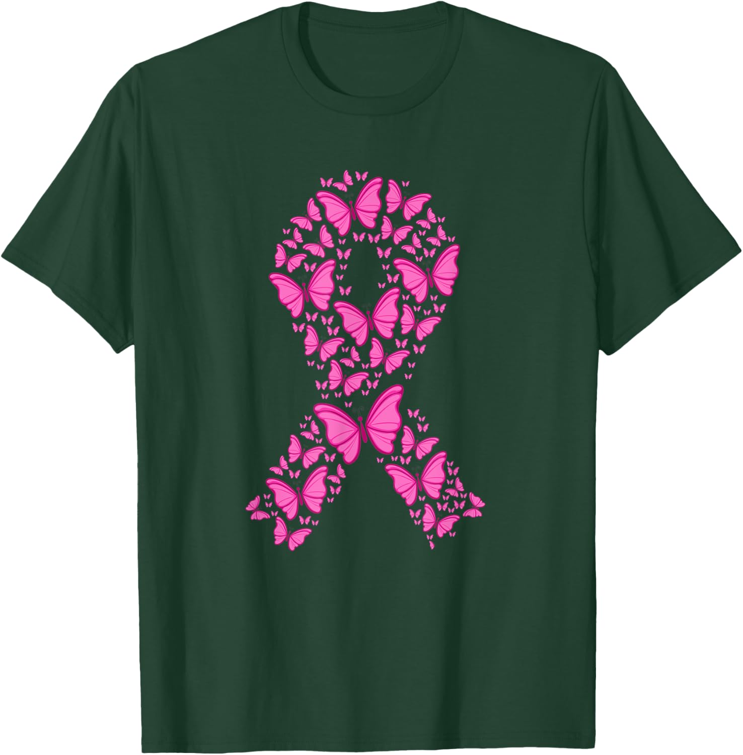 In october we wear pink making strides against breast cancer T-Shirt - T-Shirt | Forest