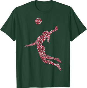 Volleyball Mädchen Volleyballerin Kinder Frauen T-Shirt - T-Shirt | Forest