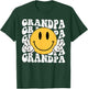 Grandpa One Happy Dude Birthday Family Matching Smile Face T-Shirt - T-Shirt | Forest
