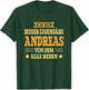 Andreas - Lustiges Vorname Namen Spruch Andreas T-Shirt - T-Shirt | Forest