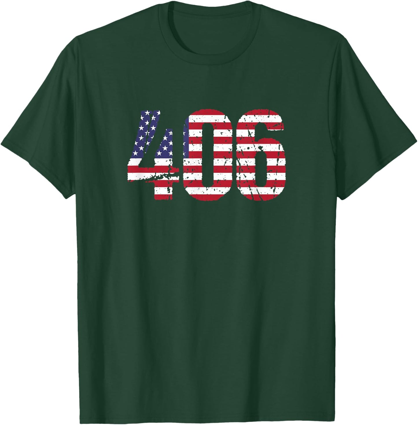 406 Montana Area Code T-Shirt - T-Shirt | Forest