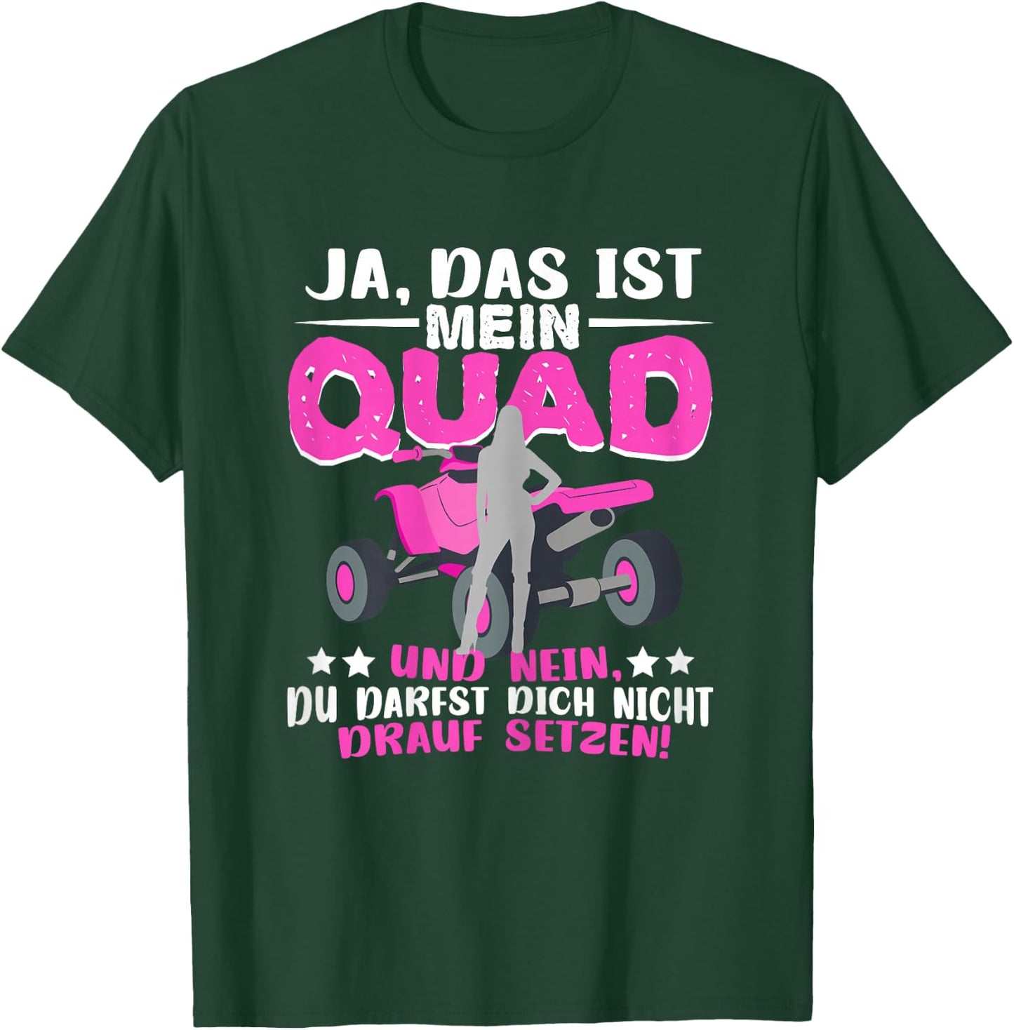 Quad Frau Quadfahrerin Motorsport Ja das ist mein Quad T-Shirt - T-Shirt | Forest