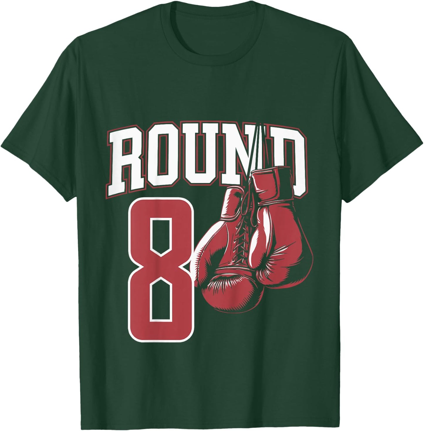 Kids 8 Year Old Boxer Bday Party 8th Birthday Boxing Boy T-Shirt - T-Shirt | Forest
