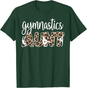 Gymnastics Aunt Of A Gymnast Gymnastics Auntie T-Shirt - T-Shirt | Forest