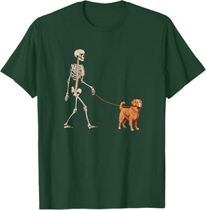 Funny Nova Scotia Duck Tolling Retriever Great Skeleton Dog T-Shirt - T-Shirt | Forest