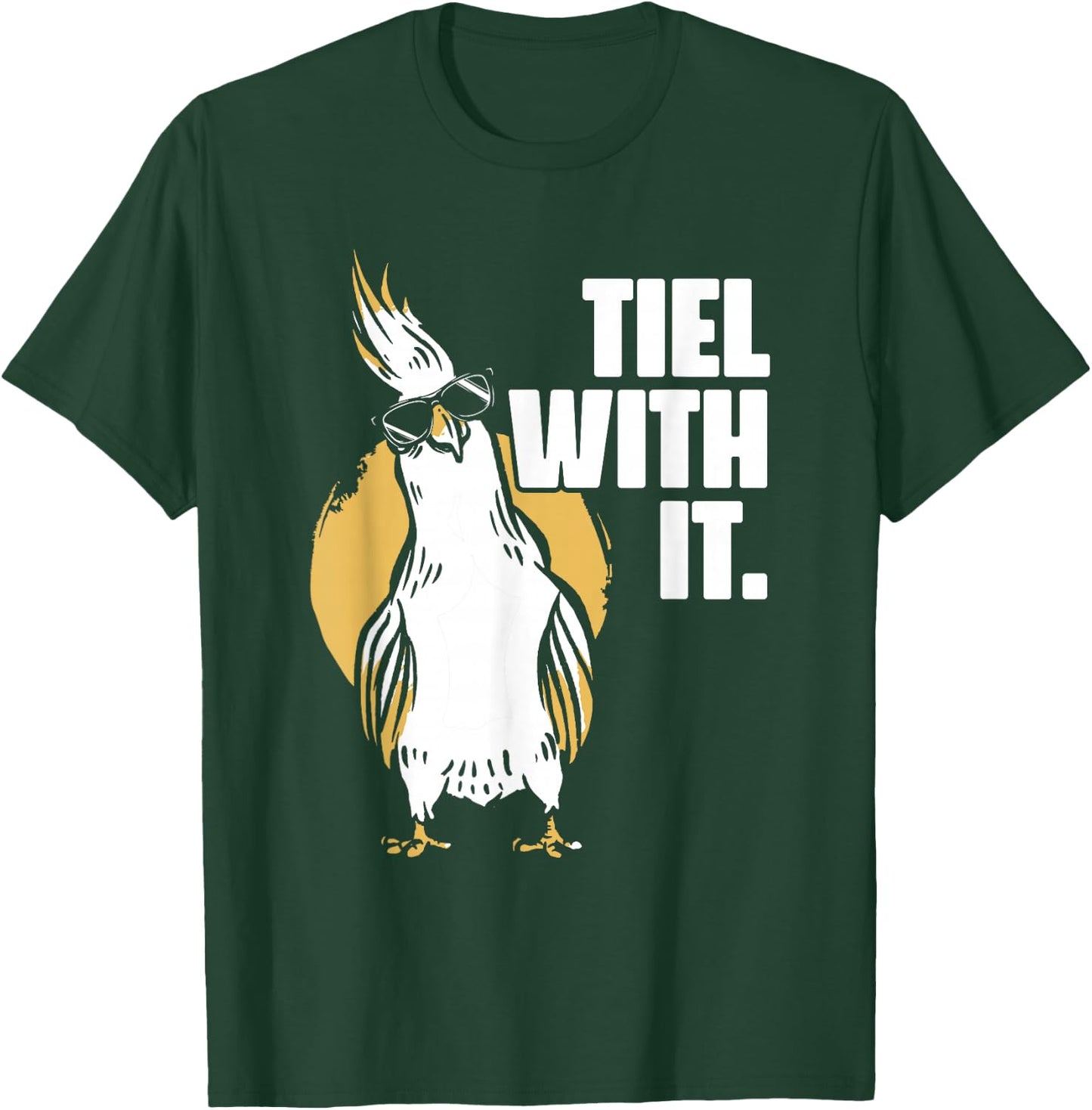 Cockatiel Tiel With It Cool Sunglasses Bird for Parrot Lover T-Shirt - T-Shirt | Forest