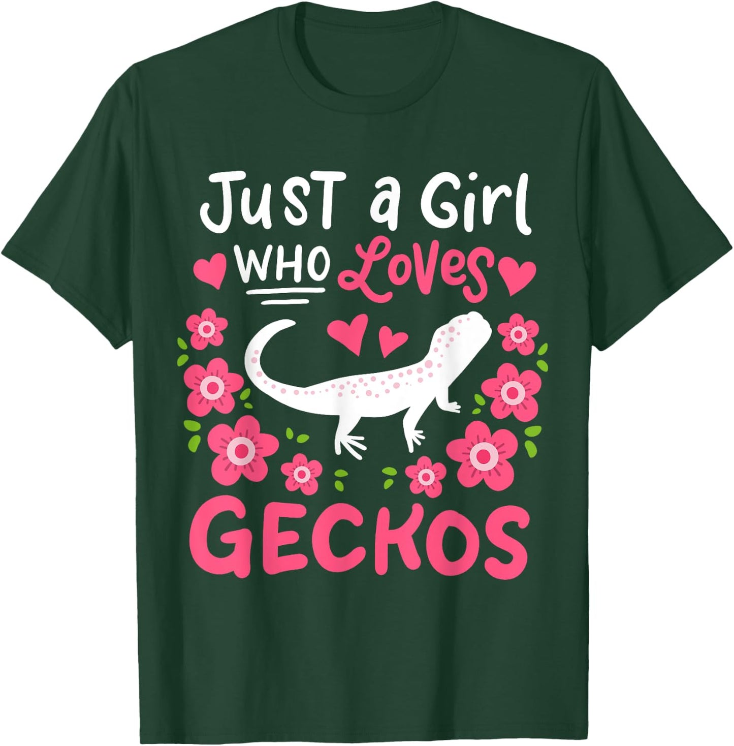 Leopard Gecko Just A Girl Who Loves Geckos Gift T-Shirt - T-Shirt | Forest