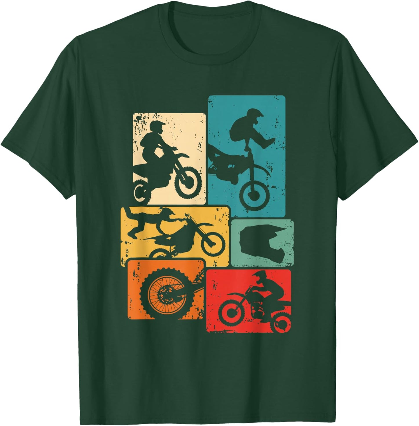 Dirt Bike Enduro Supermoto Motocross T-Shirt - T-Shirt | Forest