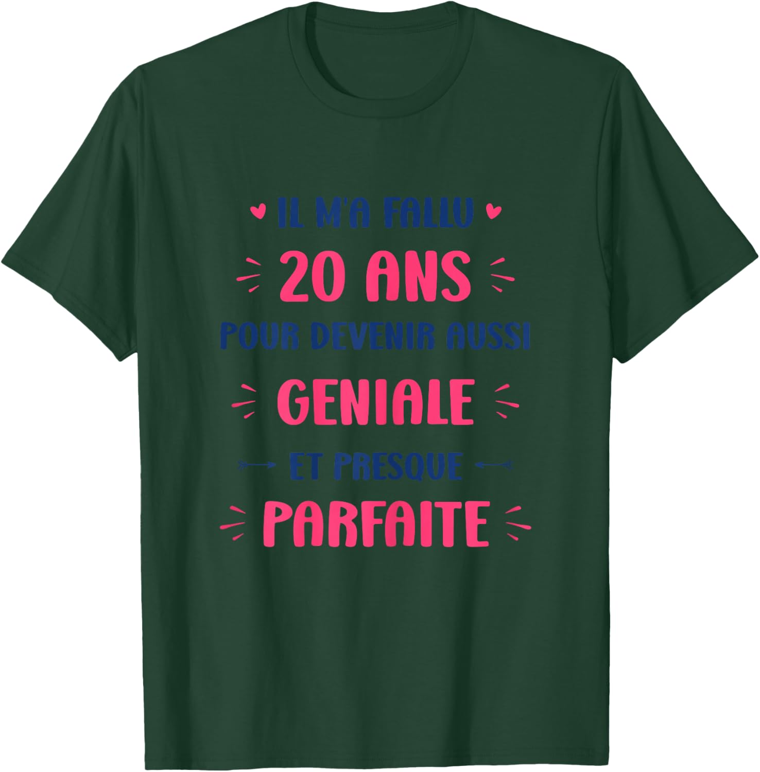 Funny Awesome 20 Years Woman Birthday 20 Years , white, Female X-Small T-Shirt - T-Shirt | Forest