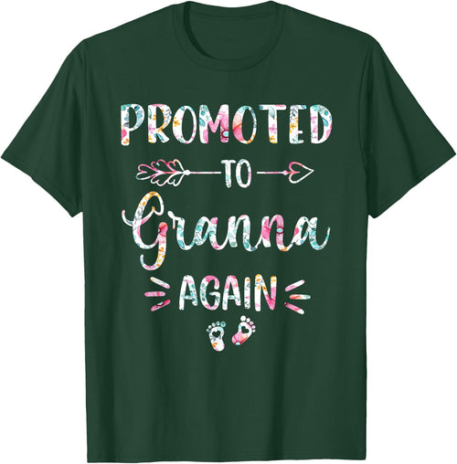 Promoted To Granna Again Flower Cute