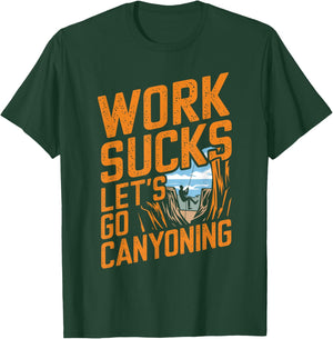 Canyoning Climbing Torrent - Downhill Canyoning , Black, S T-Shirt - T-Shirt | Forest