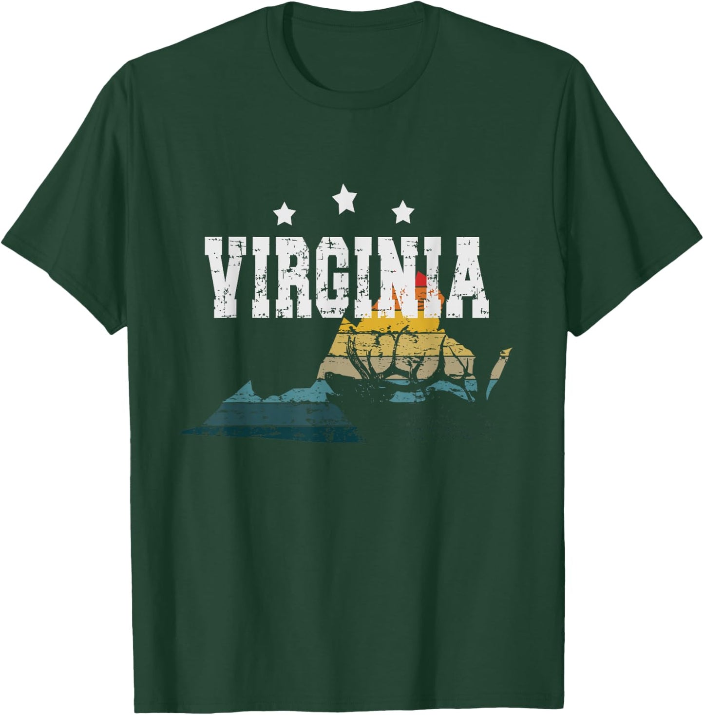 Vintage Virginia Hunter T-Shirt - T-Shirt | Forest