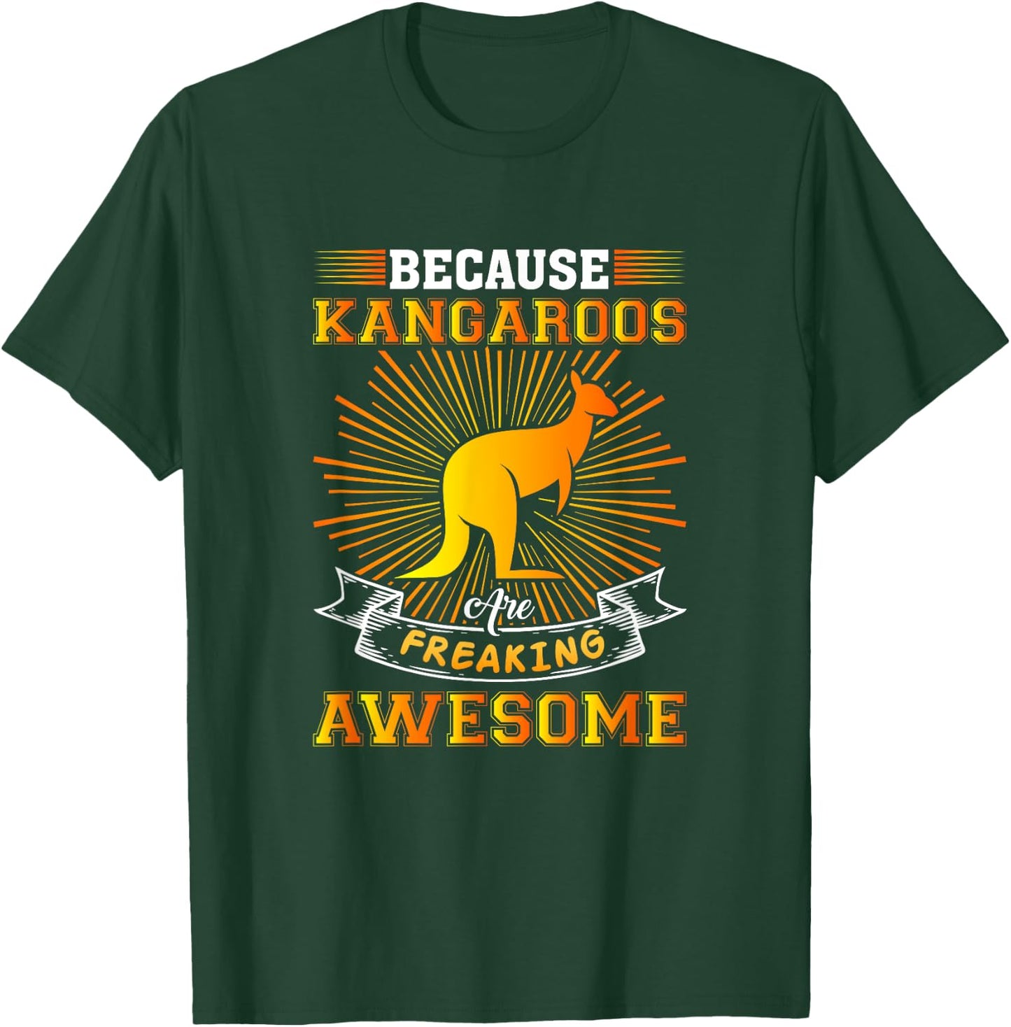 Stunning Kangaroo Design Men Women Kids Australia Kangaroo , Black, S T-Shirt - T-Shirt | Forest