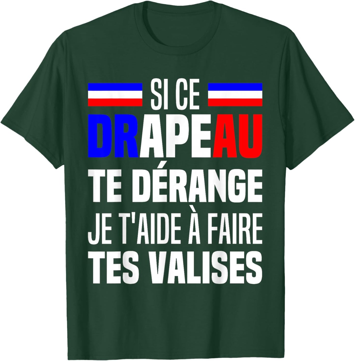 If This Flag Bothers You I Help You Make Your Suitcases , Black, S T-Shirt - T-Shirt | Forest