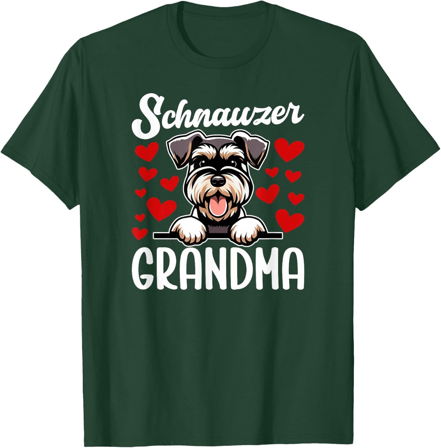 Schnauzer Grandma Of A Schnauzer Grandmother T-Shirt - T-Shirt | Forest
