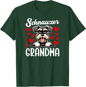 Schnauzer Grandma Of A Schnauzer Grandmother T-Shirt - T-Shirt | Forest