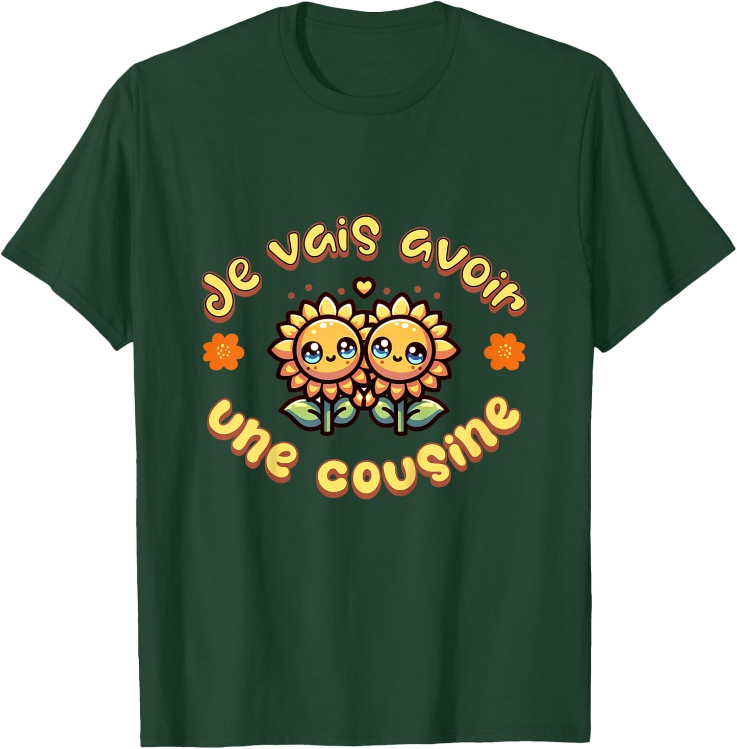 Kids Shirt Je Vais Avoir Une Cousine Announcement Future Cousine T-Shirt - T-Shirt | Forest