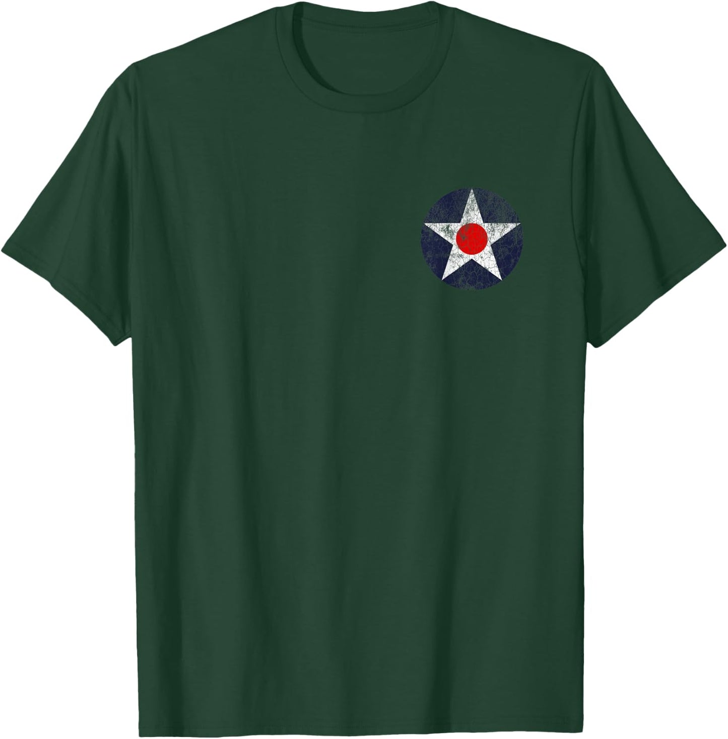 Army Air Corps Round US Air Force Insignnie T-Shirt - T-Shirt | Forest