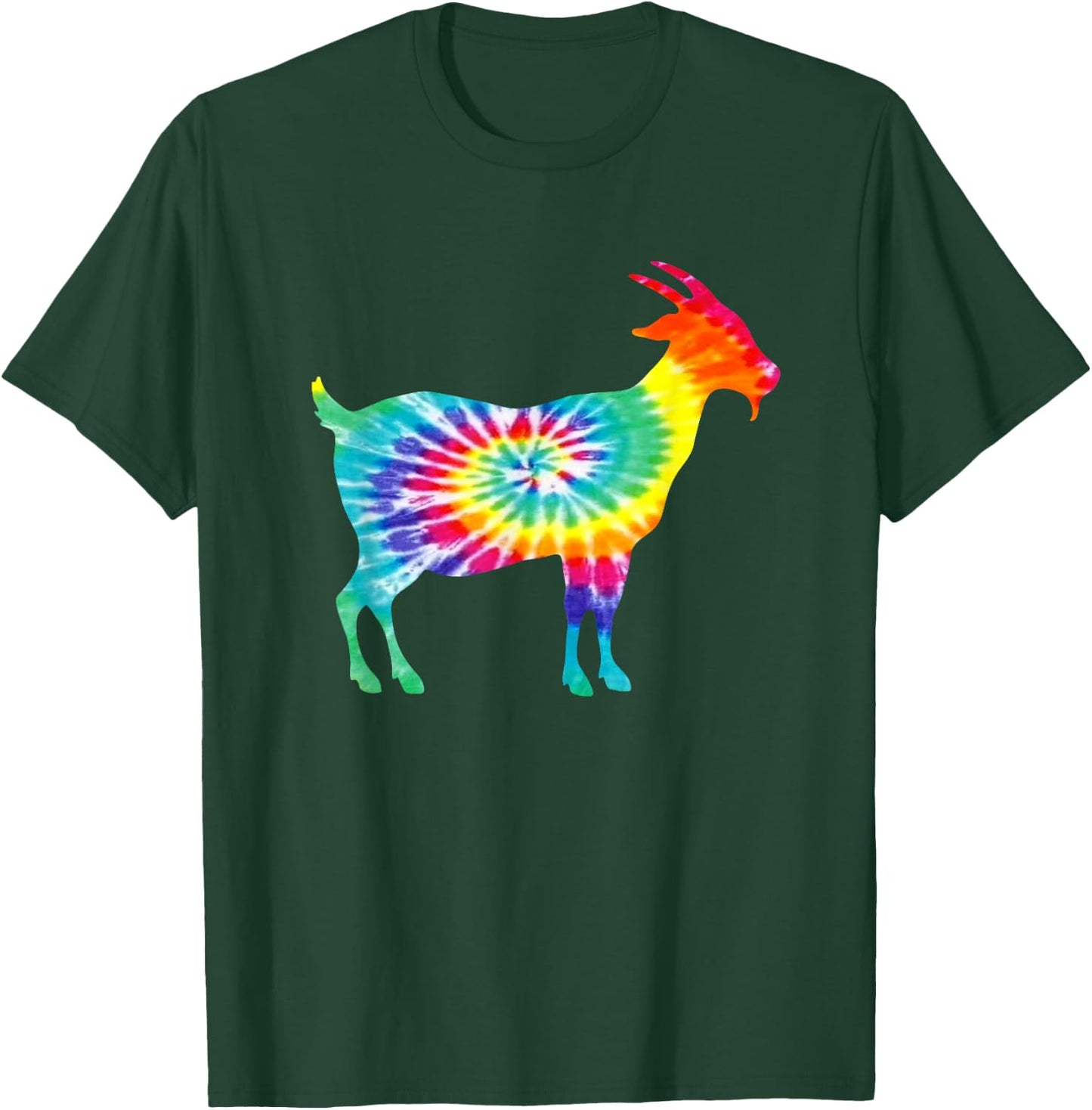 Goat Tie Dye Silhouette T-Shirt - T-Shirt | Forest