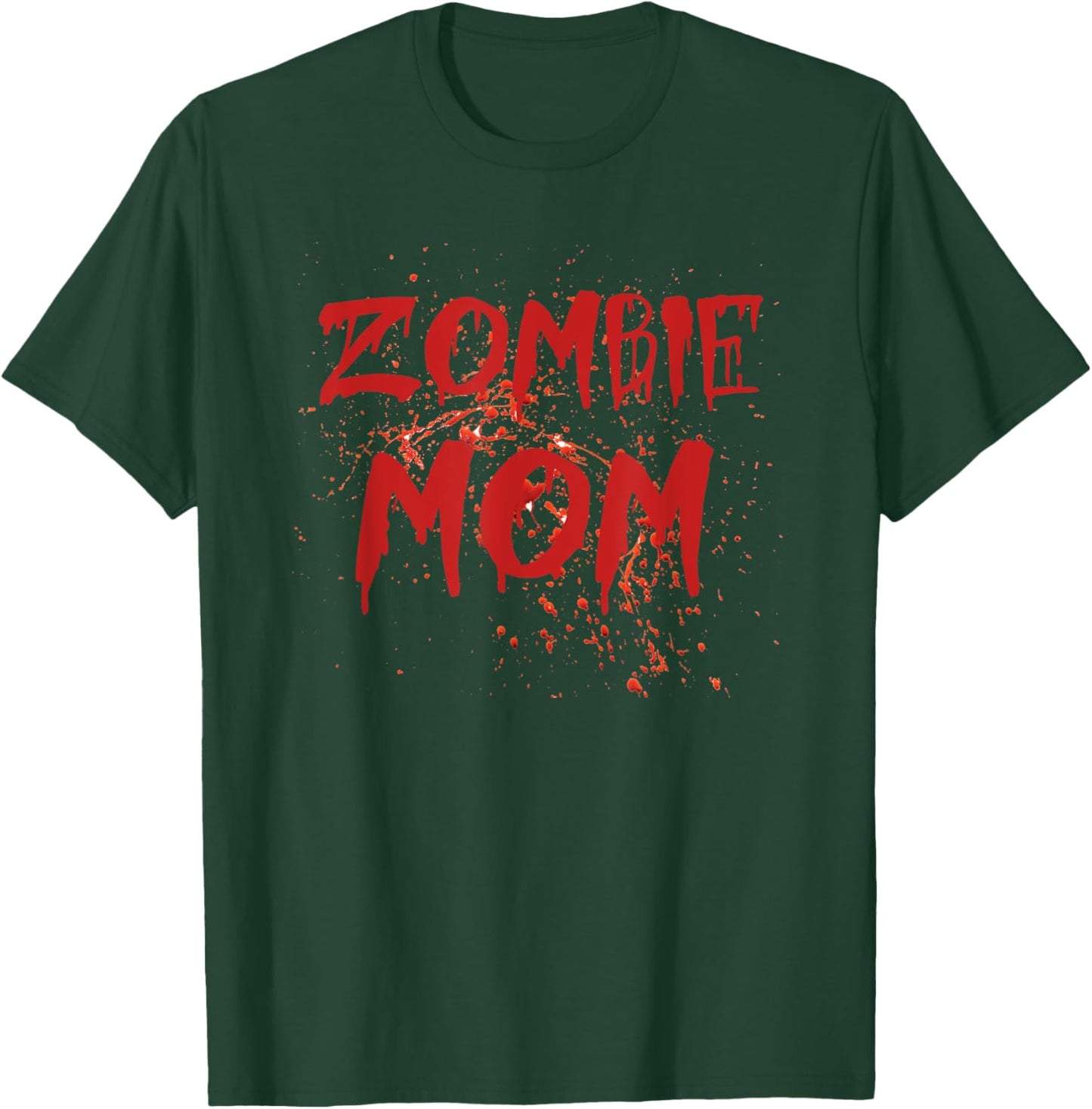 Real Blood Ugly Zombie Mom Halloween T-Shirt - T-Shirt | Forest