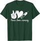 Peace Love Nursing Leopard Print Cute Nurse , Small, Black T-Shirt - T-Shirt | Forest