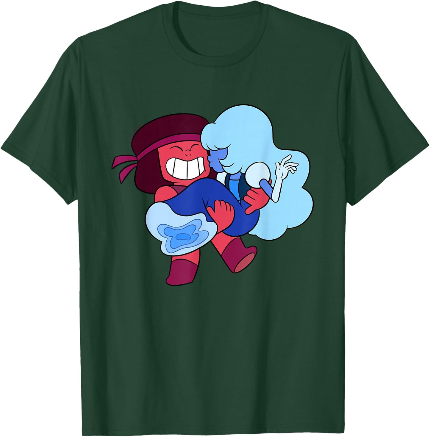Steven Universe Sweet on Ruby and Sapphire T-Shirt - T-Shirt | Forest