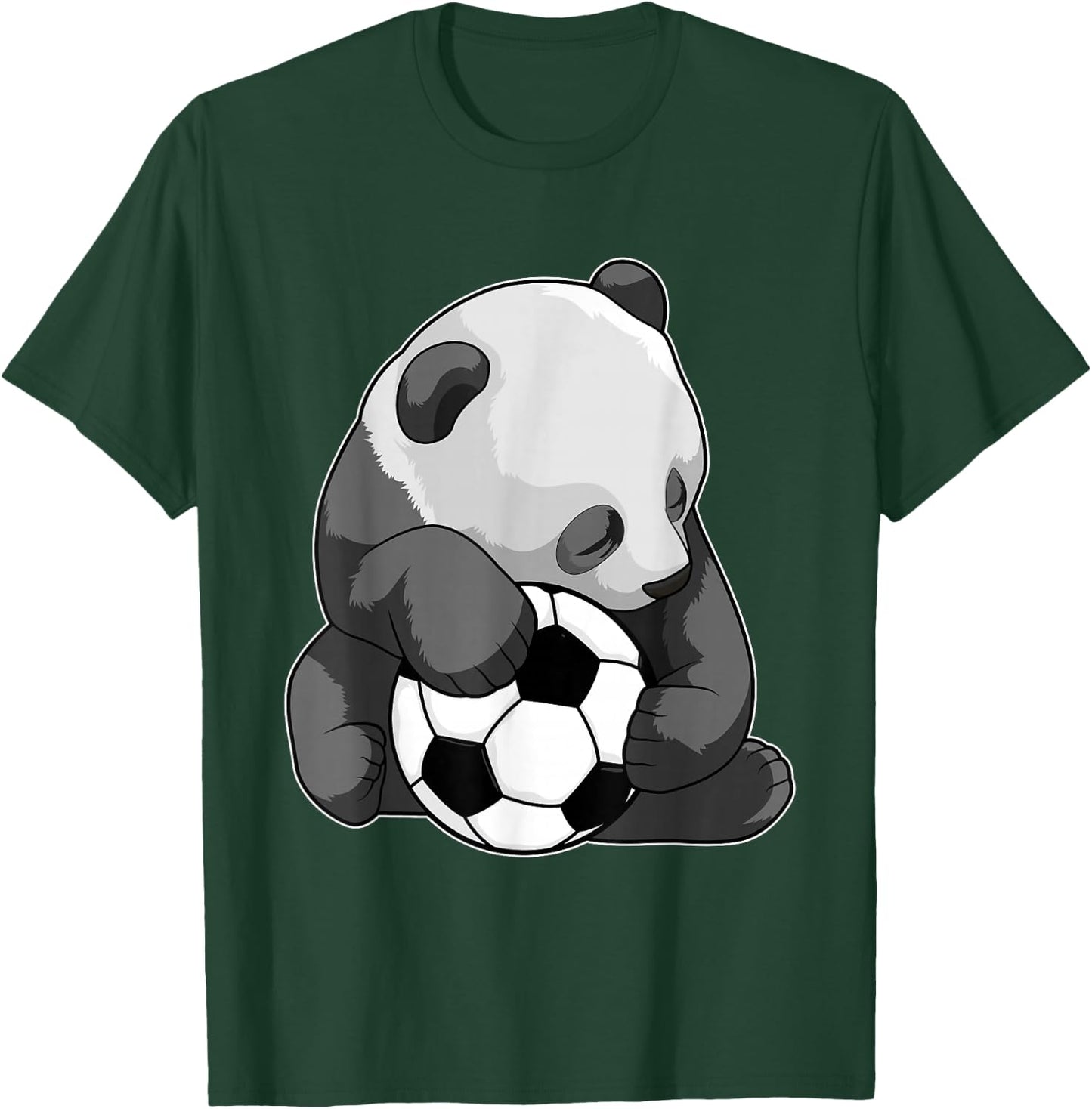 Panda Soccer player Soccer Sports T-Shirt - T-Shirt | Forest