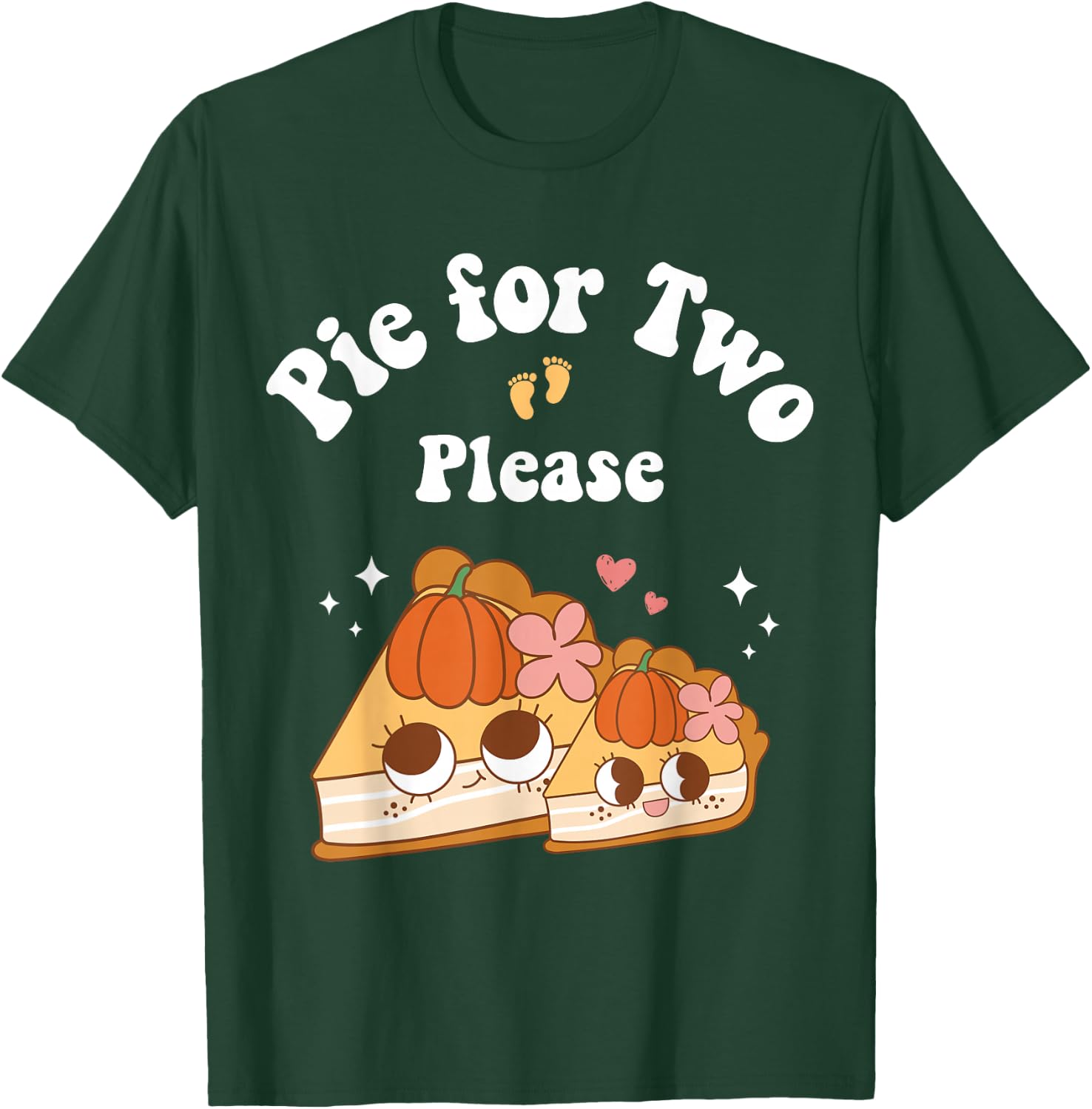 Pie for Two Please Thanksgiving Pregnancy Announcement Women T-Shirt - T-Shirt | Forest
