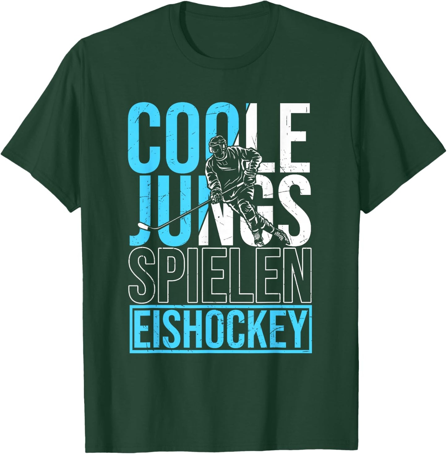 Cool Boys Playing Ice Hockey Ice Hockey Player Boys' , black T-Shirt - T-Shirt | Forest