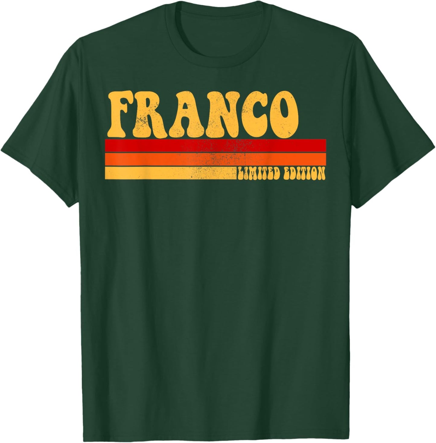 FRANCO Name Personalized Idea Men Retro Vintage FRANCO T-Shirt - T-Shirt | Forest
