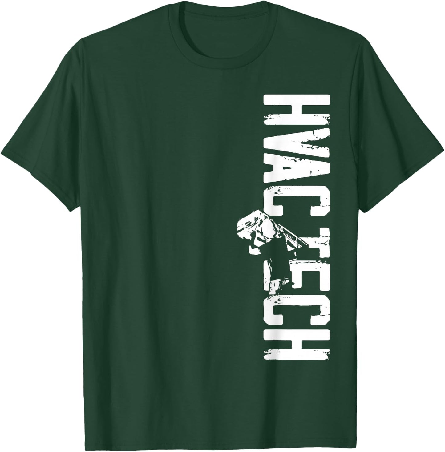 Certified Hvac Tech Technician Installer DA0 HVAC Technician Tech Vintage Hvac Tech T-Shirt - T-Shirt | Forest