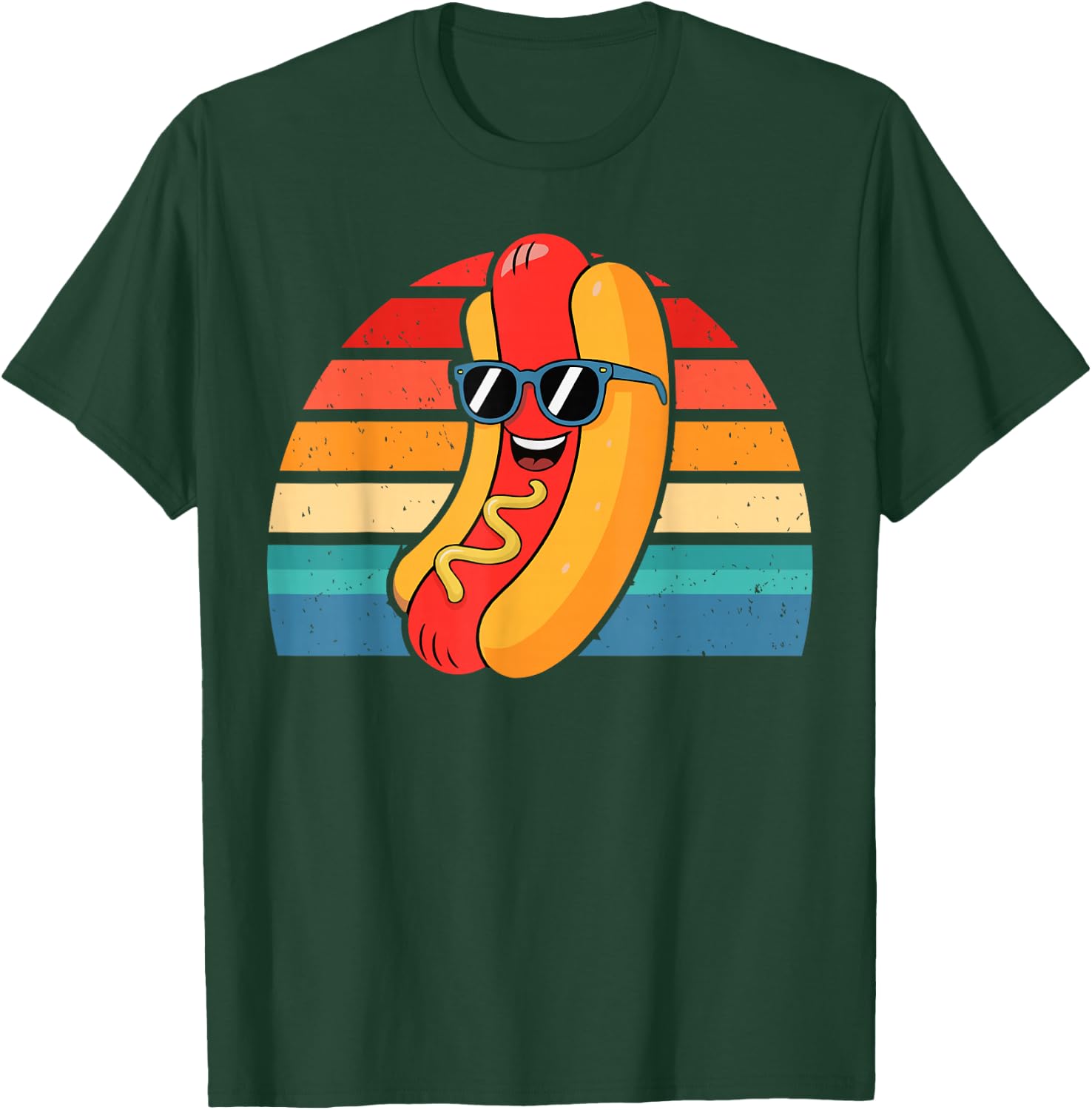 Retro Hot Dog Costume for food Lovers Funny T-Shirt - T-Shirt | Forest