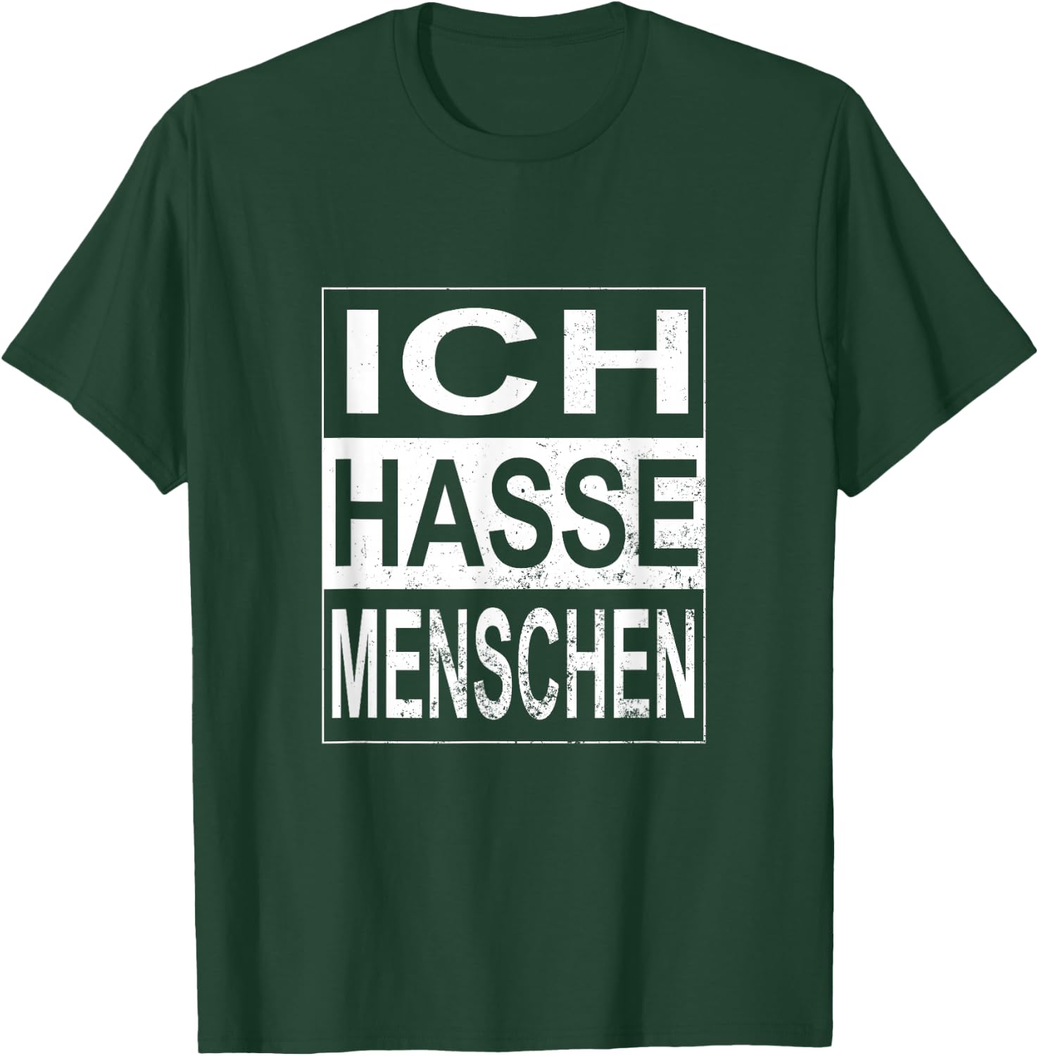 Funny Ich hasse Menschen Ironie Sarcasm , black T-Shirt - T-Shirt | Forest
