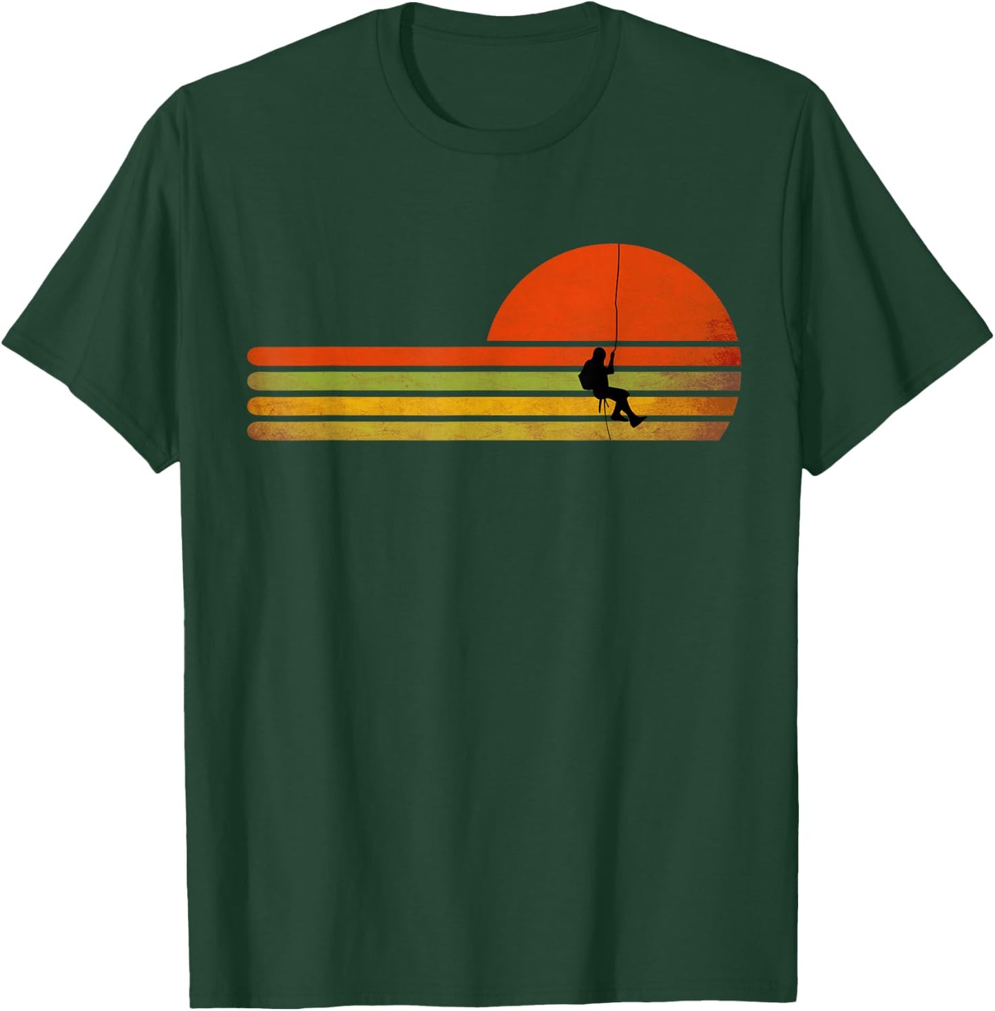 Retro Vintage Caving Speleology Caves, Love Mountain T-Shirt - T-Shirt | Forest