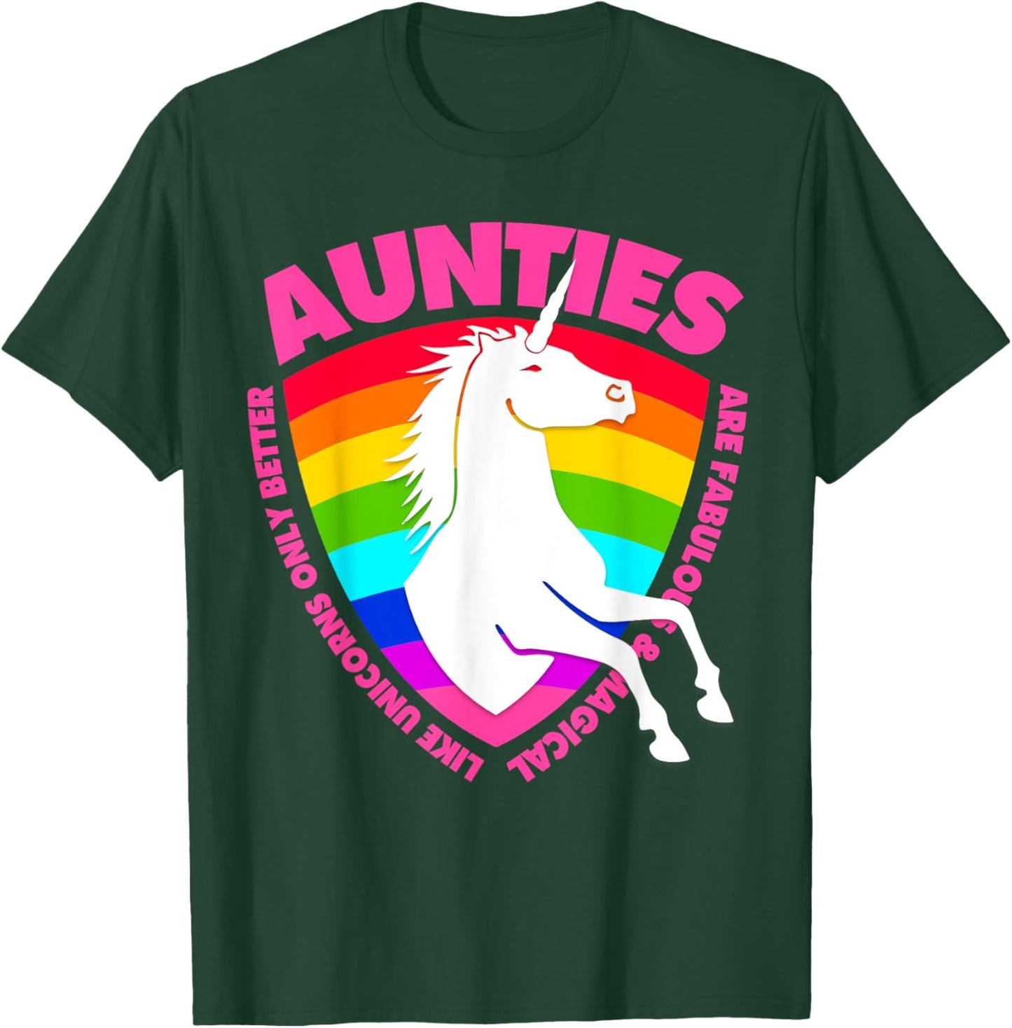 Unicorn Aunt Kids Girls Favorite Auntie T-Shirt - T-Shirt | Forest
