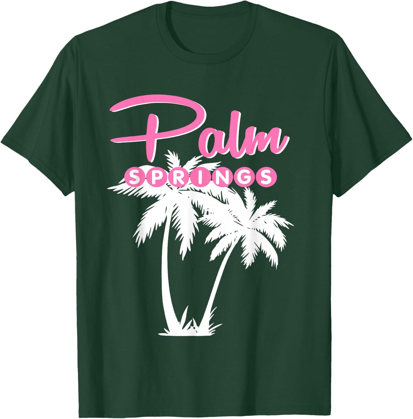 PALM SPRINGS RETRO VINTAGE CALIFORNIA Palm Tree T-Shirt - T-Shirt | Forest