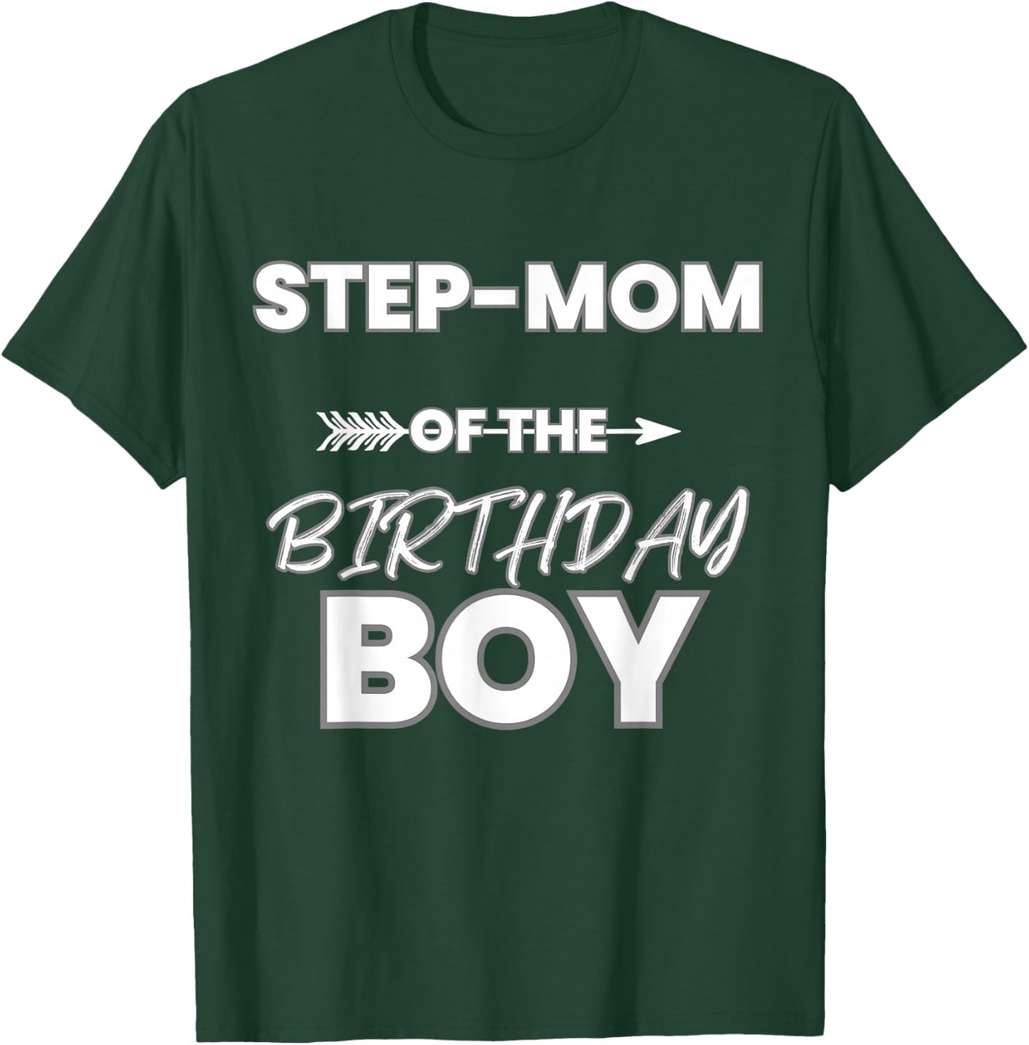 Step-Mom Of The Birthday Boy Matching Themed Party Family T-Shirt - T-Shirt | Forest