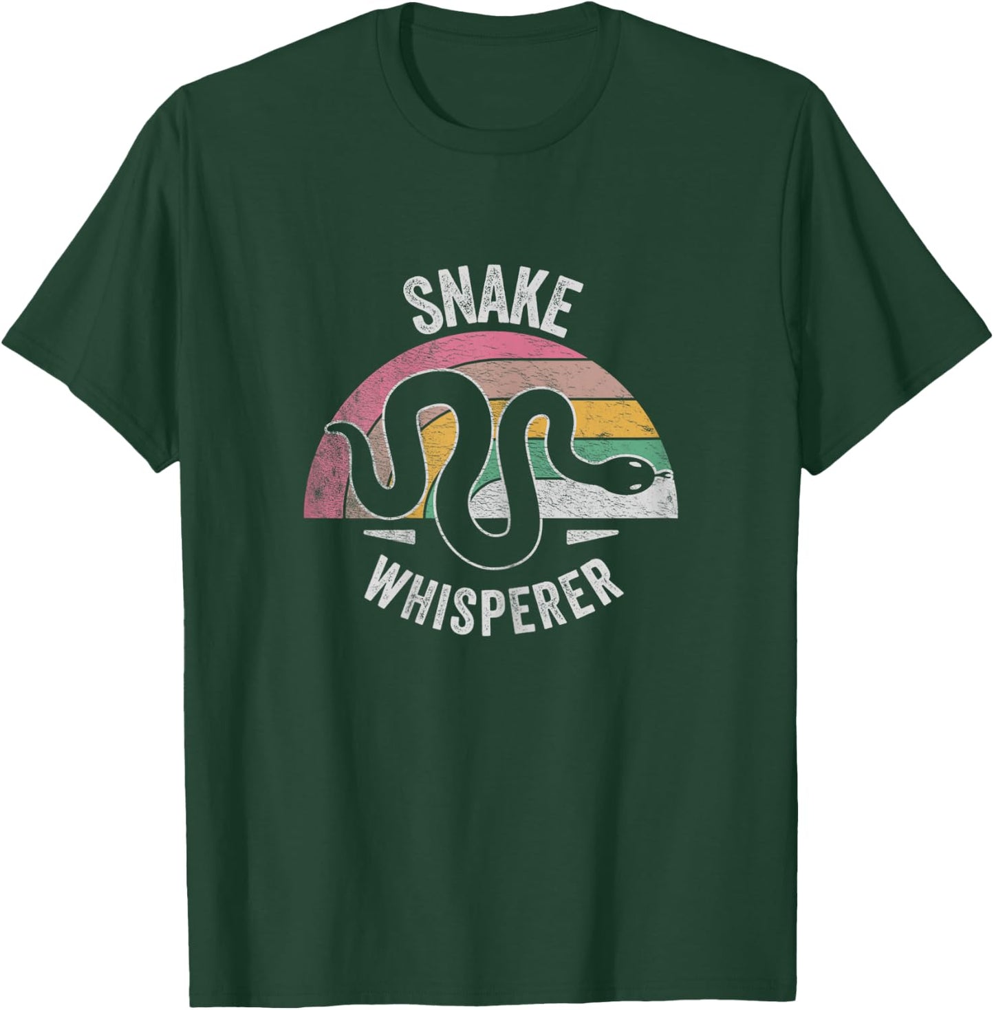 Retro Vintage Snake Whisperer Snake Lover Funny Snake T-Shirt - T-Shirt | Forest