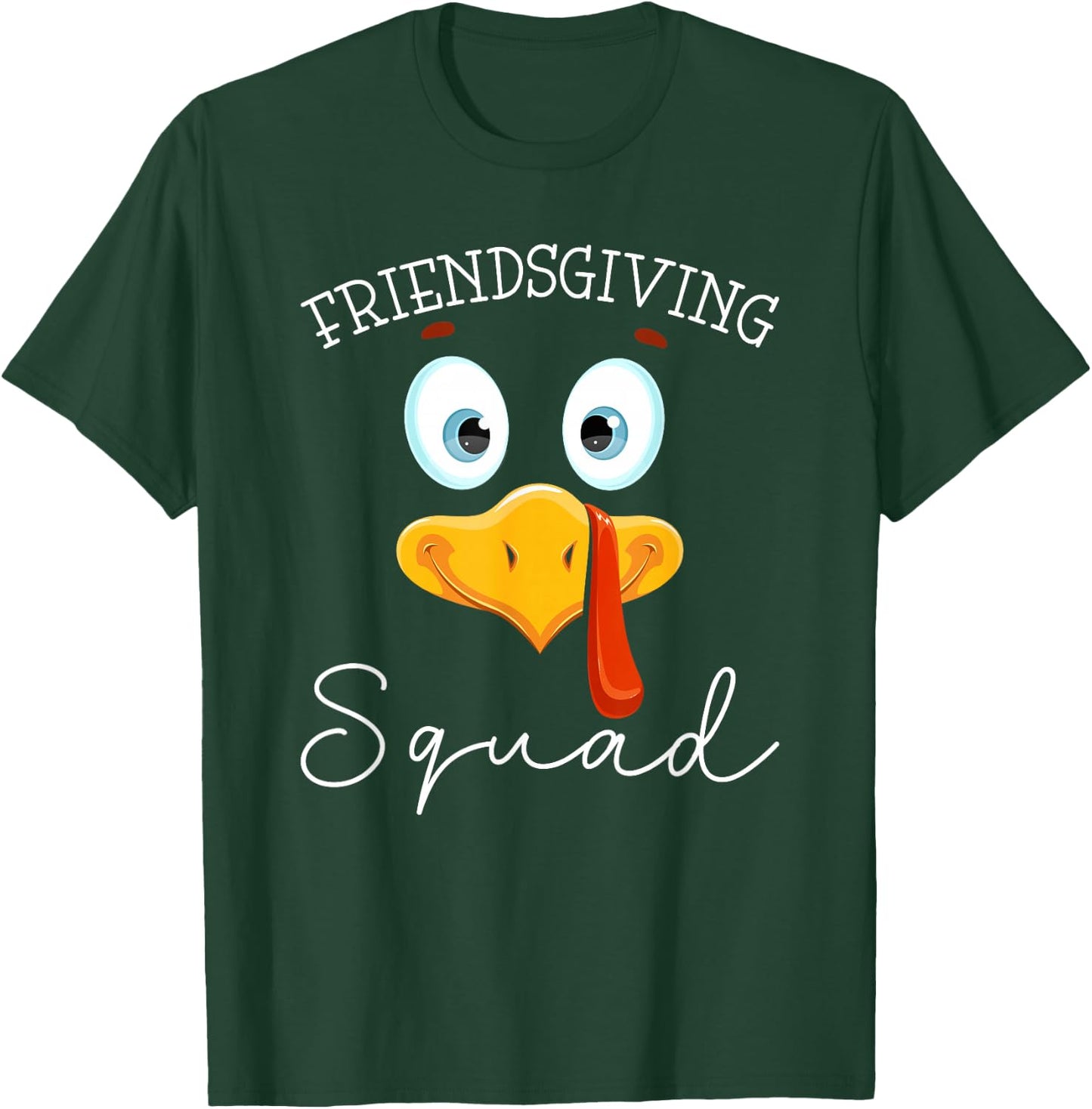 Friendsgiving Squad Turkey Day Thanksgiving Friendship T-Shirt - T-Shirt | Forest