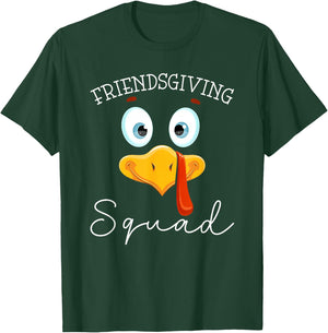 Friendsgiving Squad Turkey Day Thanksgiving Friendship T-Shirt - T-Shirt | Forest