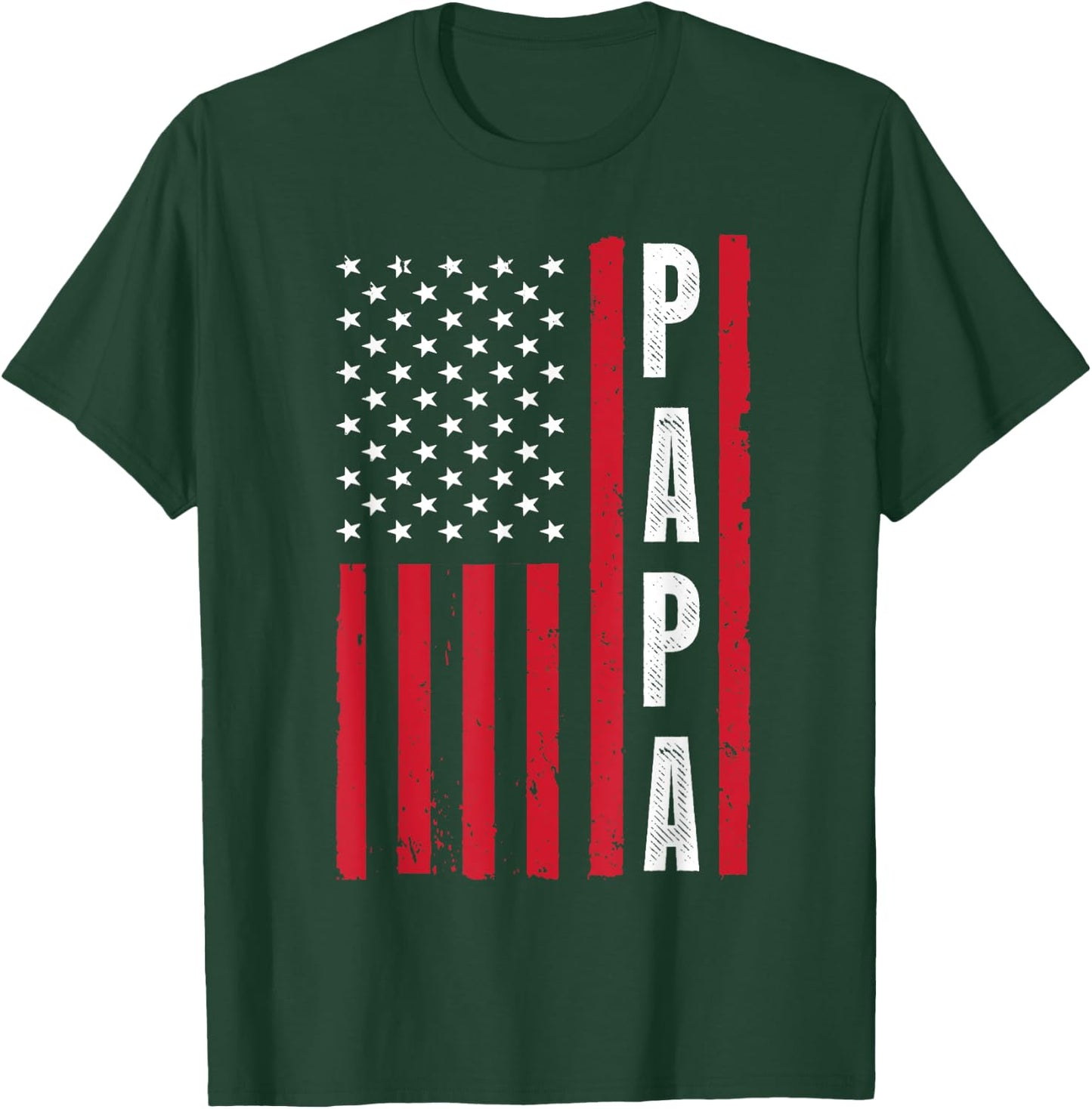 Best Papa Design Dad Grandpa Papi Father's Day Papa T-Shirt - T-Shirt | Forest