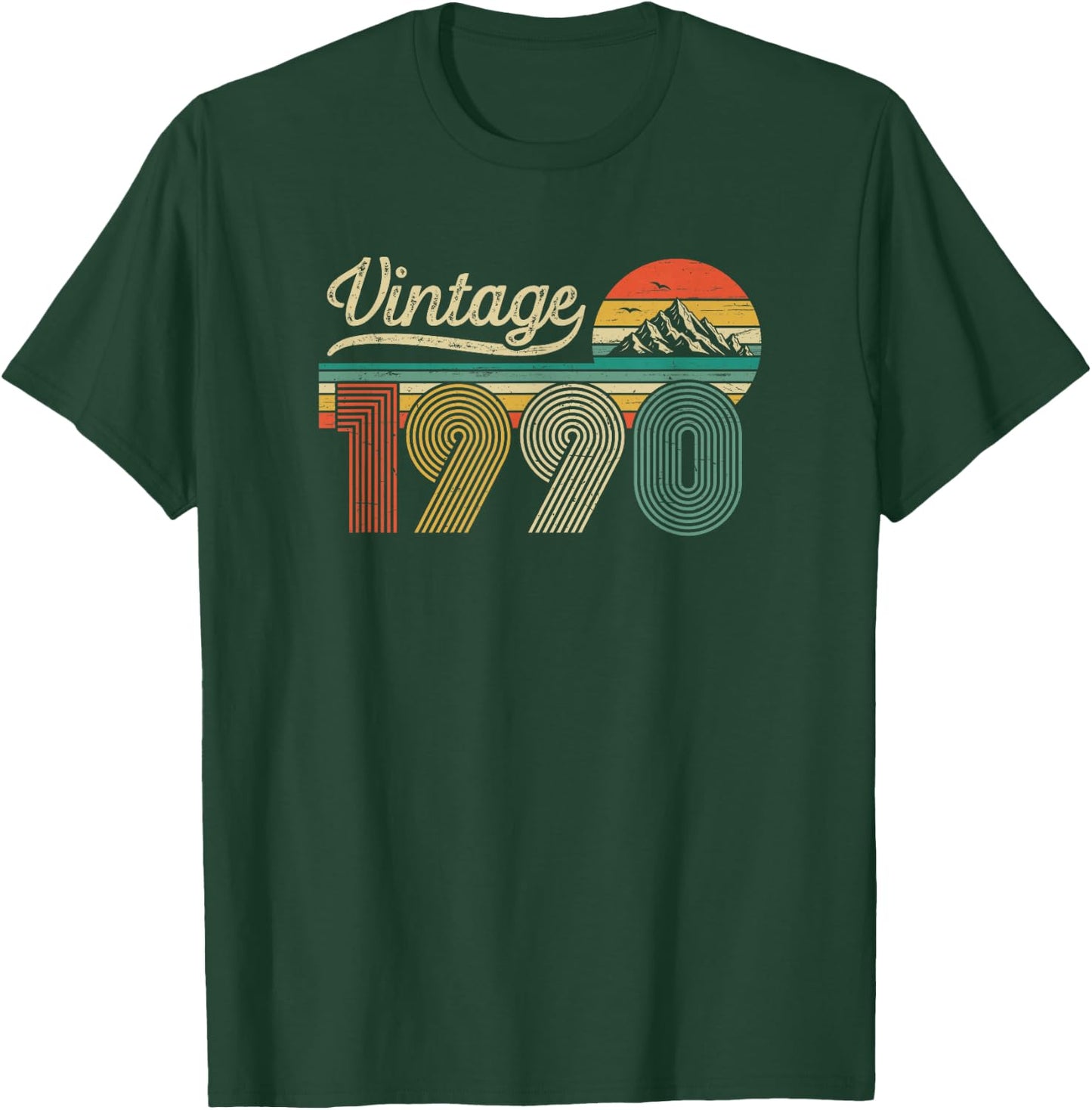 Vintage 1990 Anniversaire 36 Ans pour Hommes Femmes T-Shirt - T-Shirt | Forest
