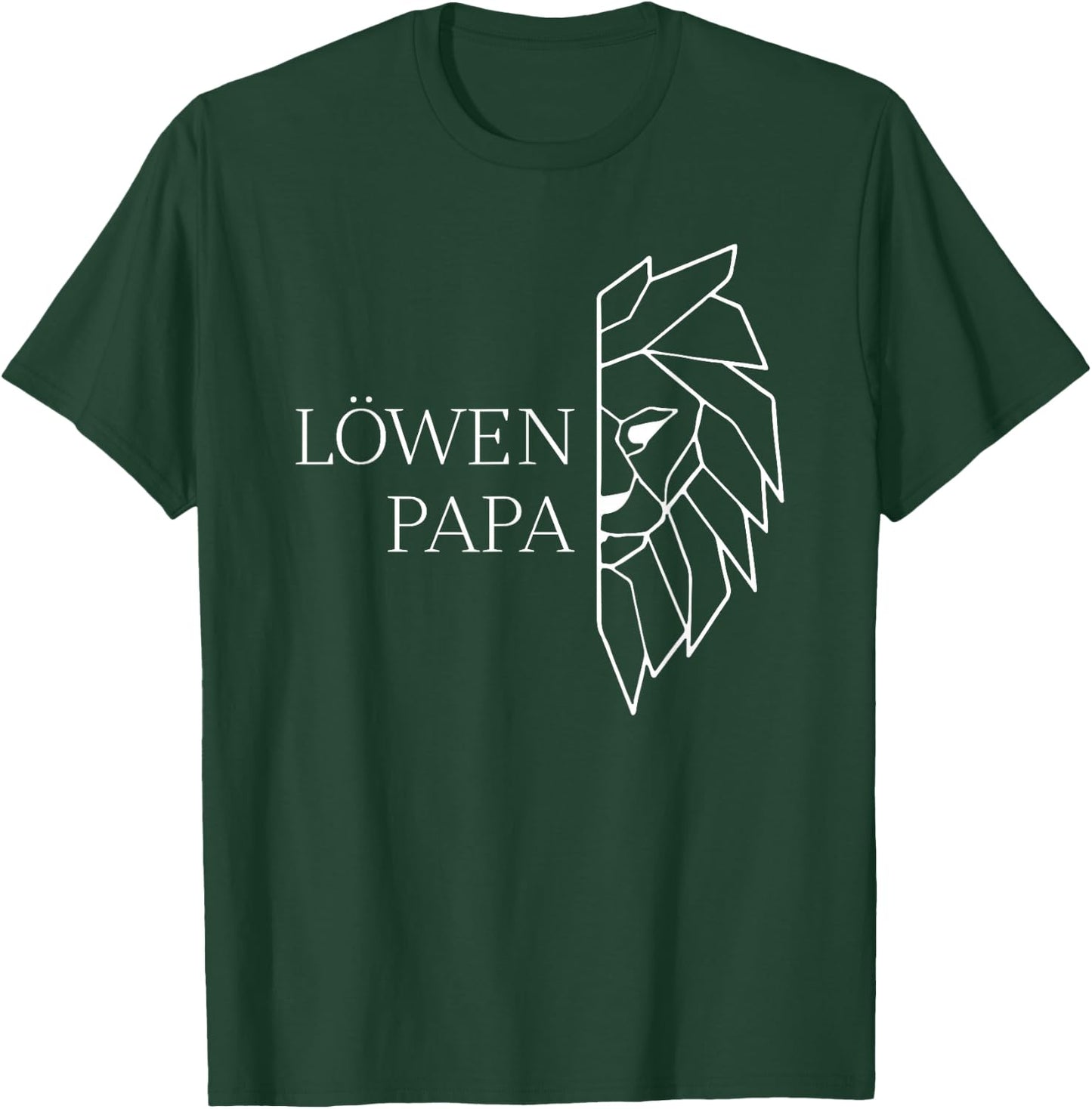 löwen Papa T-Shirt - T-Shirt | Forest