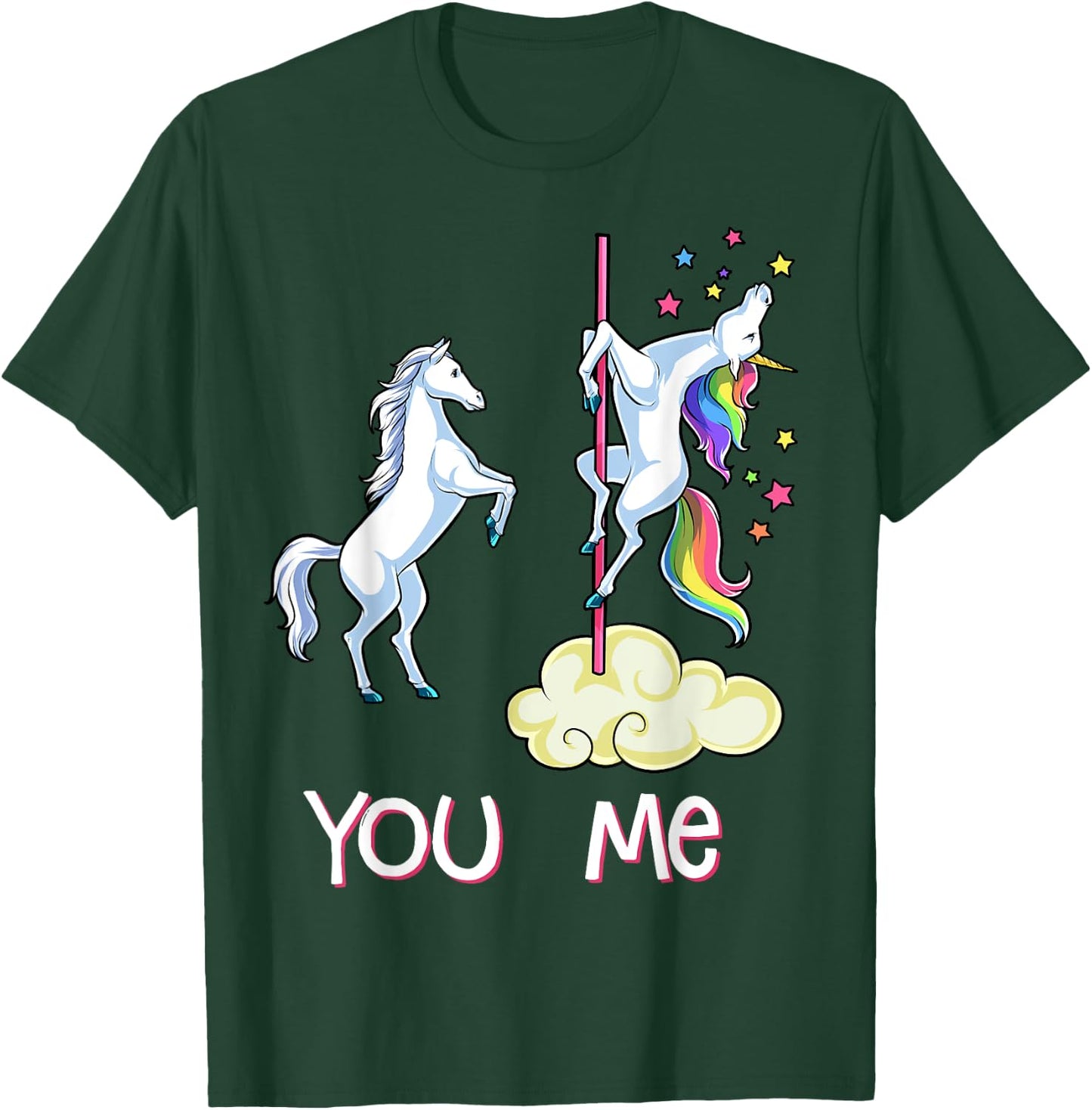 Unicorn You vs Me Funny Women Rainbow Gifts Unicorns Squad T-Shirt - T-Shirt | Forest