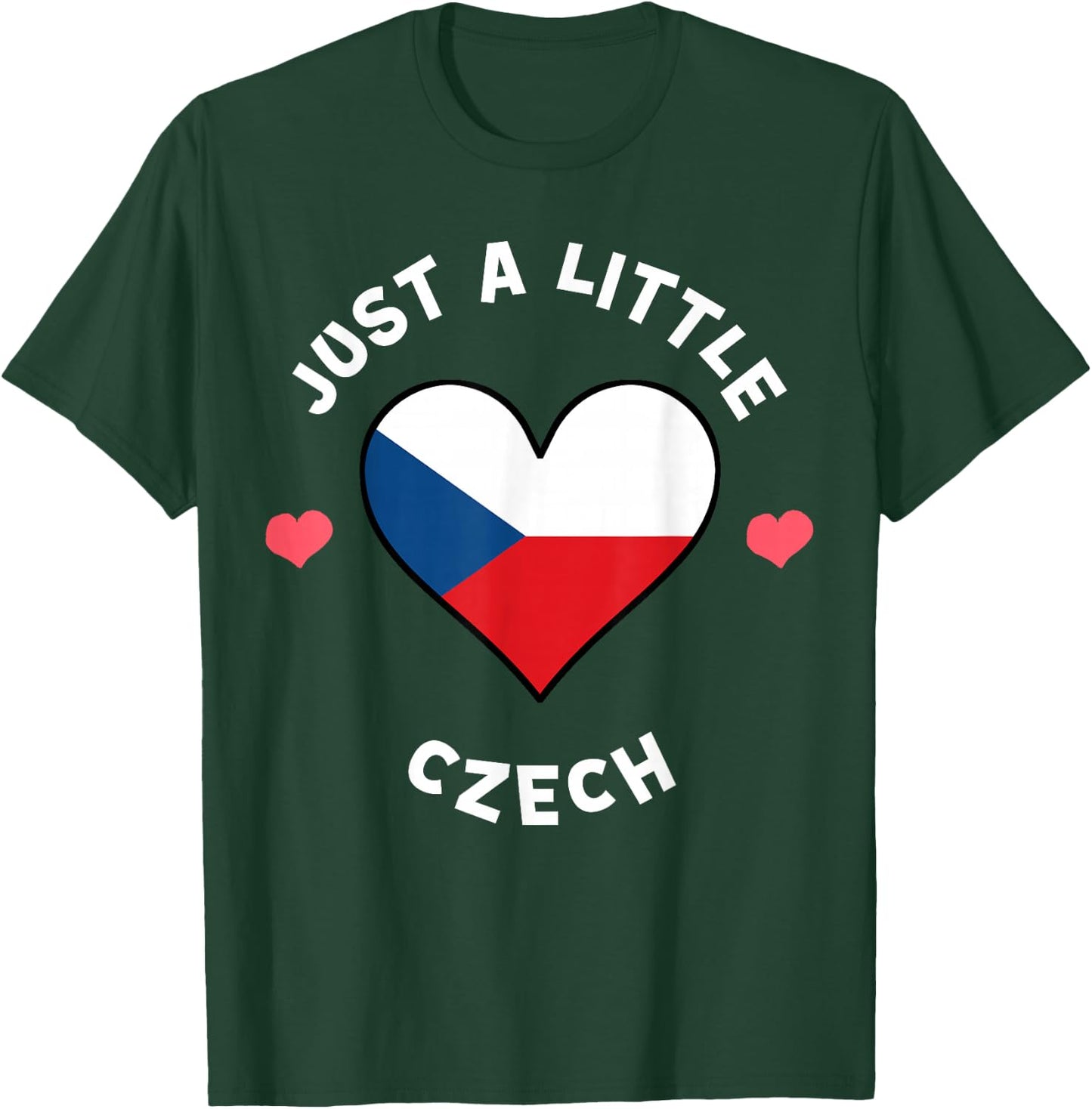 Czech Flag Heart Just A Little Czech Republic T-Shirt - T-Shirt | Forest