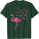 Exotic Bird Flamingo Pink Ribbon Breast Cancer Awareness T-Shirt - T-Shirt | Forest