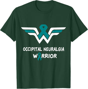 Occipital Neuralgia Awareness Warrior Support Teal Ribbon T-Shirt - T-Shirt | Forest
