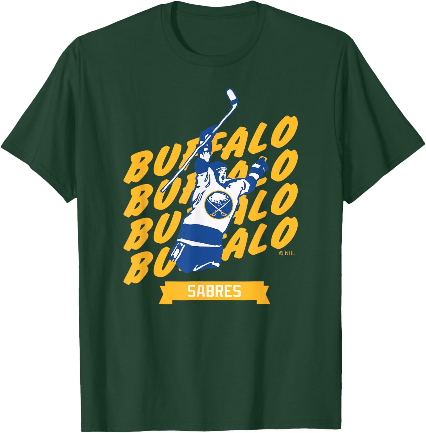 Buffalo Sabres Graffiti Black Officially Licensed T-Shirt - T-Shirt | Forest