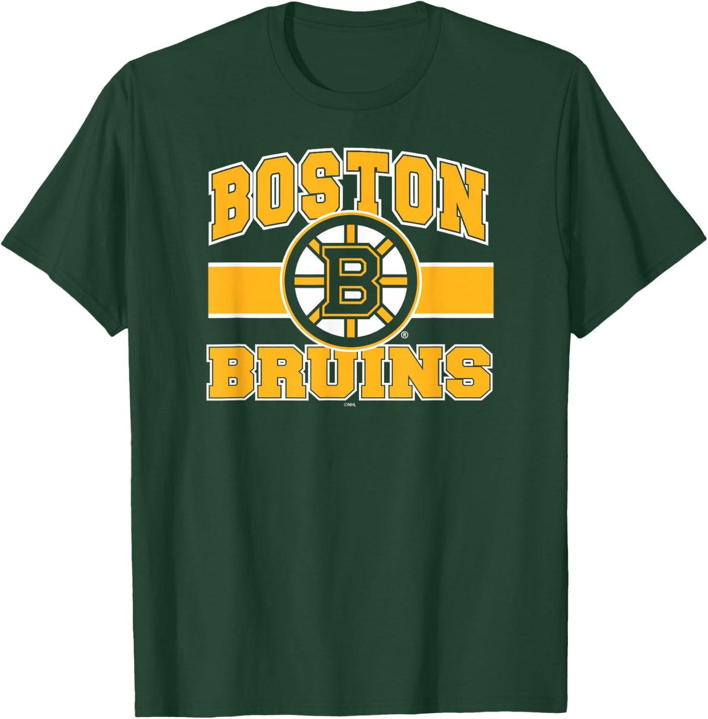 Boston Bruins Stripe Black Officially Licensed T-Shirt - T-Shirt | Forest