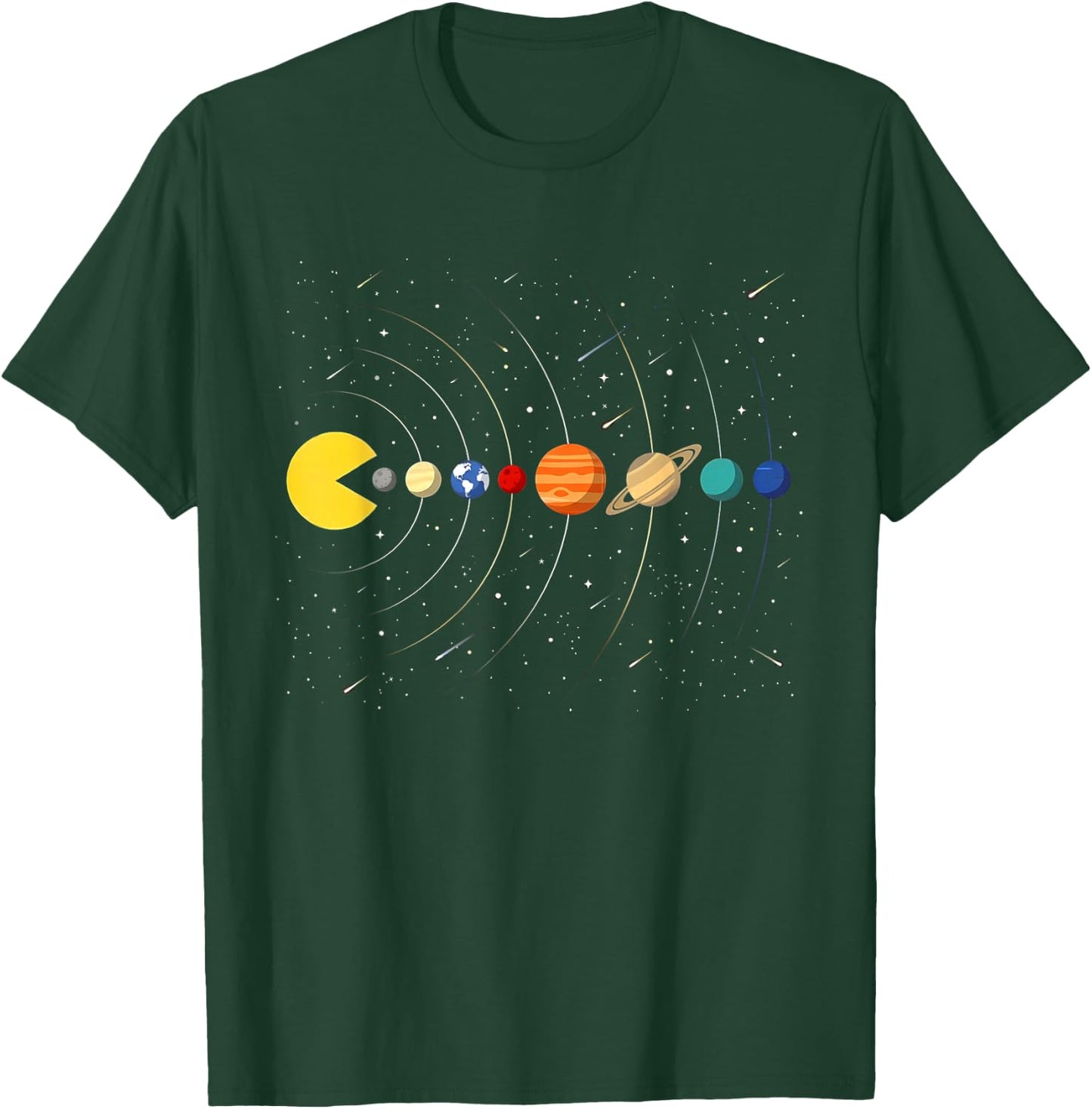 Funny Solar System Astronauts Space Video Game Gift Men Boys T-Shirt - T-Shirt | Forest